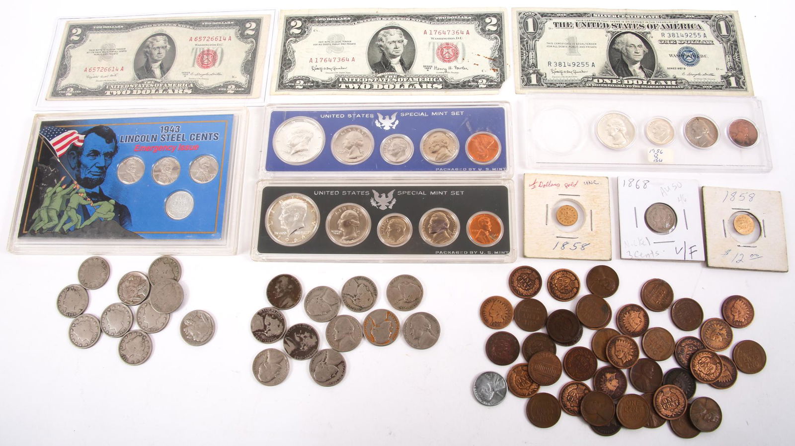 U.S. COIN COLLECTION - CLAD, SILVER, CURRENCY (1 of 11)