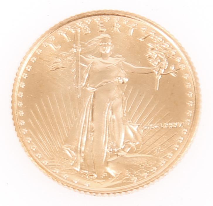 $5.00 AMERICAN EAGLE 1/10TH OUNCE GOLD COIN (1 of 2)