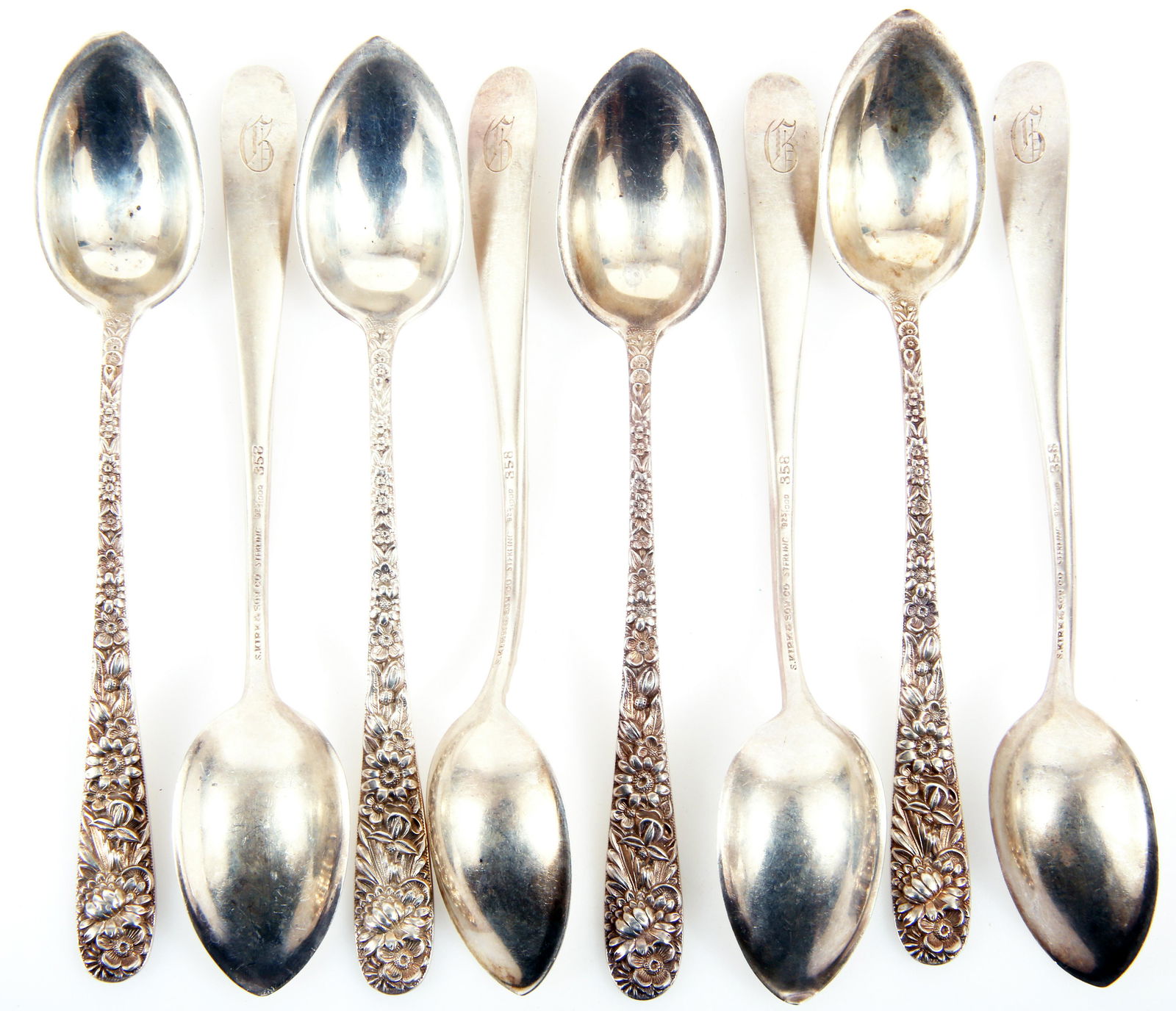 S. KIRK & SON STERLING SILVER REPOUSSE FRUIT SPOONS (1 of 3)