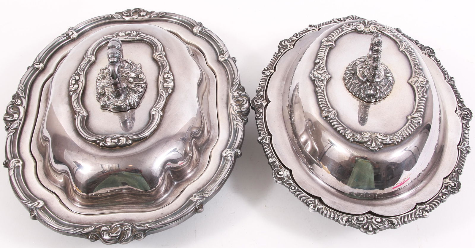 MARKED AMERICAN SILVER PLATED SERVING DISHES - LOT OF 2 (1 of 8)