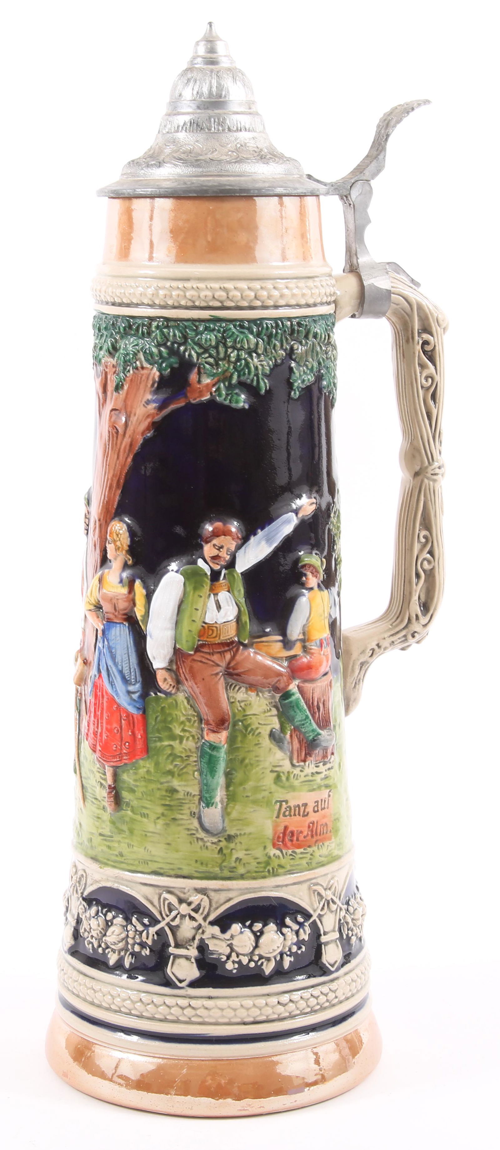 GERZIT WEST GERMANY 2 LITER POTTERY BEER STEIN (1 of 8)