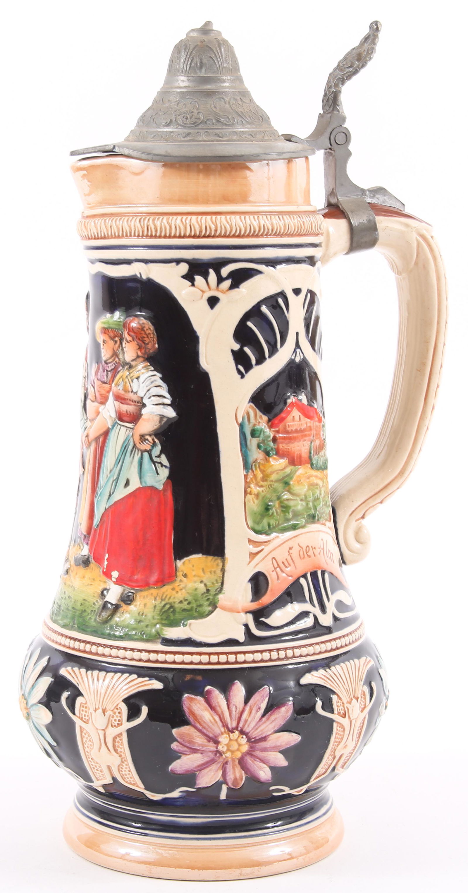 WEST GERMAN POTTERY AUF DER ALM STEIN - MARKED (1 of 6)