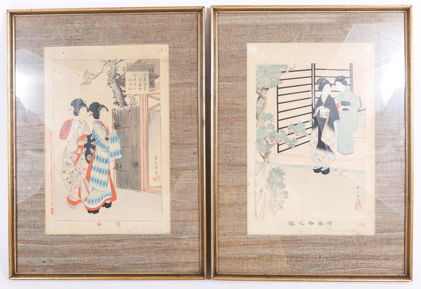 SHUNTEI MIYAGAWA JAPANESE WOODBLOCK PRINTS - LOT OF 2 (1 of 5)