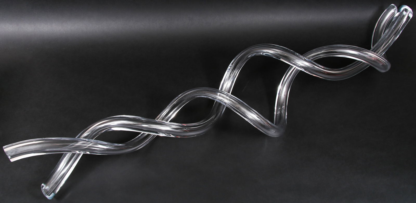 SKLO ART GLASS COIL 48 OBJECT SCULPTURE (1 of 5)