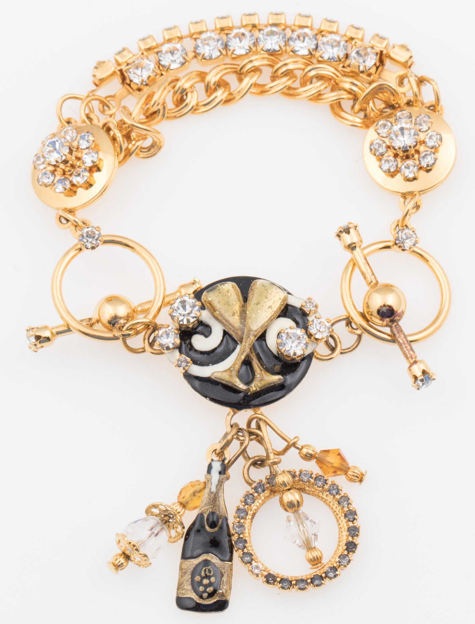 LUNCH AT THE RITZ CHAMPAGNE CHARM BRACELET (1 of 7)