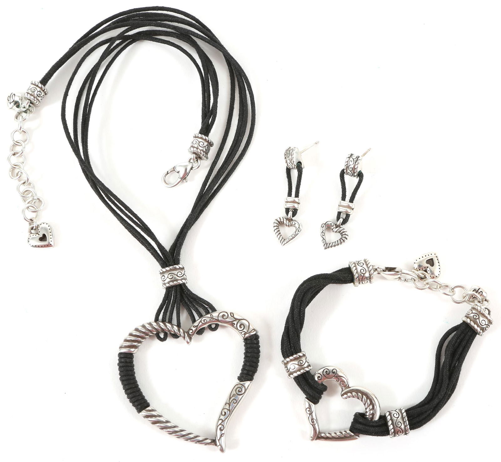 BRIGHTON "HERITAGE HEART" JEWELRY SET & GIFT BOX TIN (1 of 6)