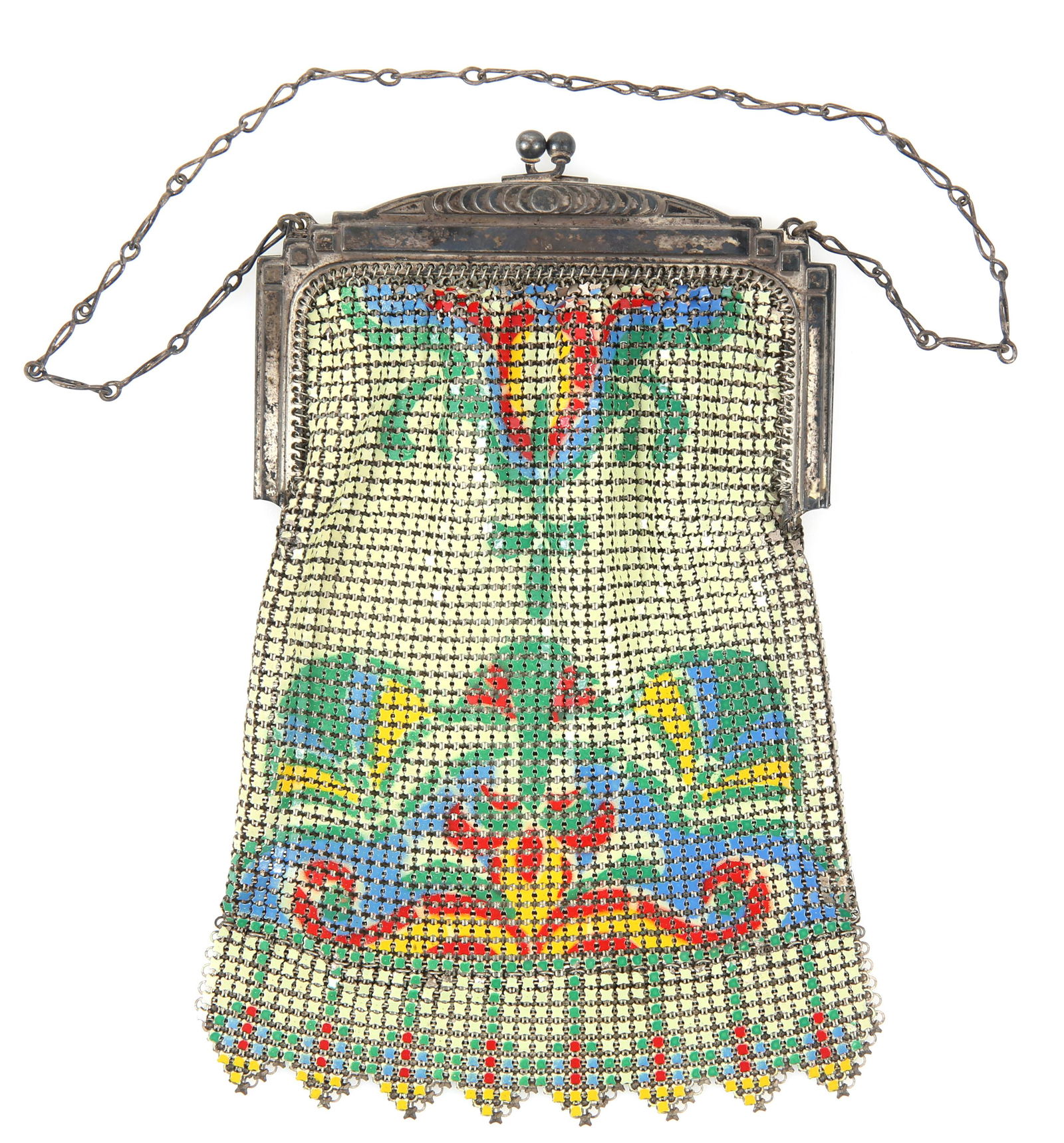 WHITING & DAVIS ENAMEL MESH PURSE (1 of 5)