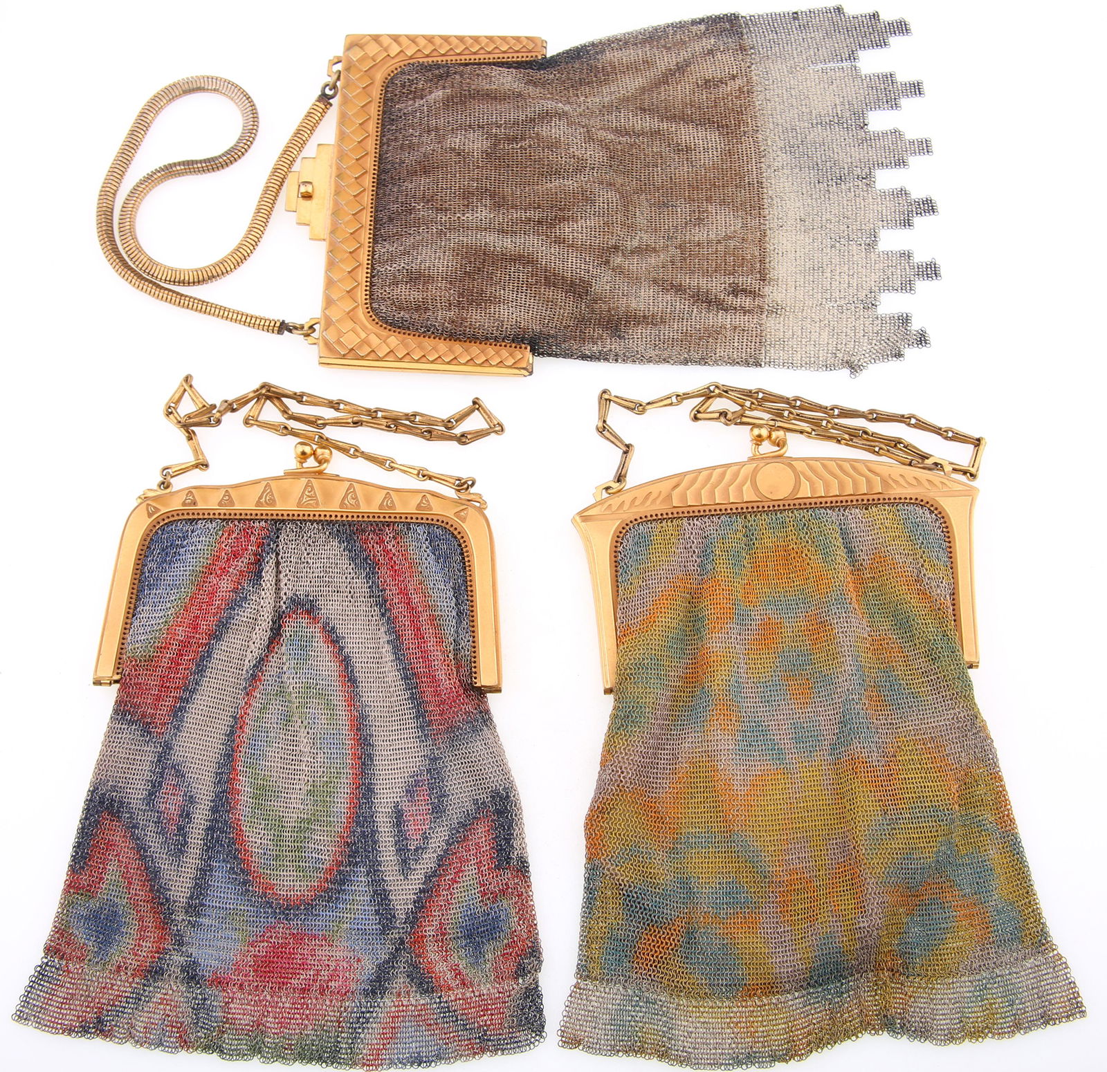 WHITING & DAVIS DRESDEN MESH PURSES - LOT OF 3 (1 of 8)