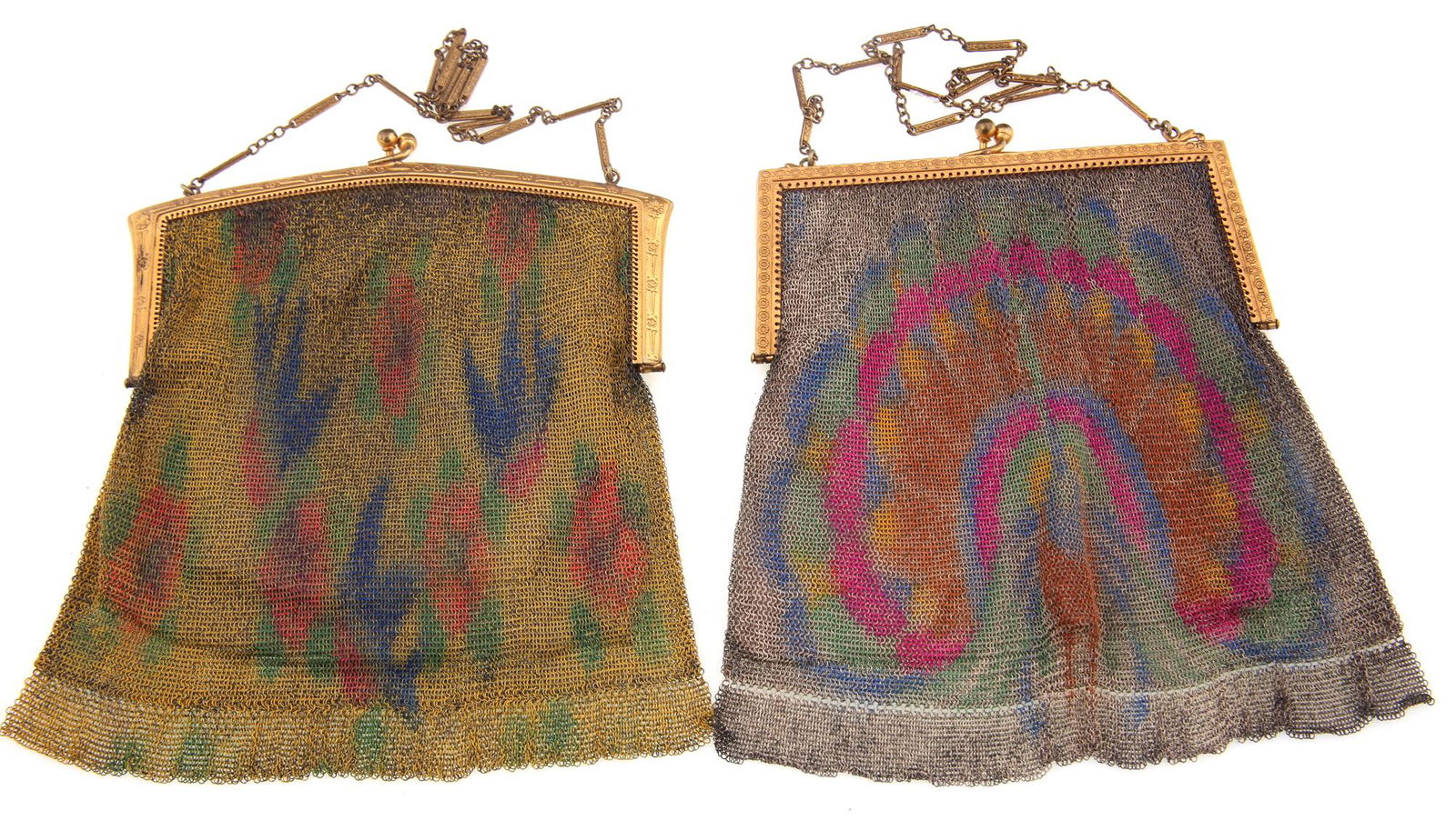 WHITING & DAVIS DRESDEN MESH PURSES - LOT OF 2 (1 of 6)