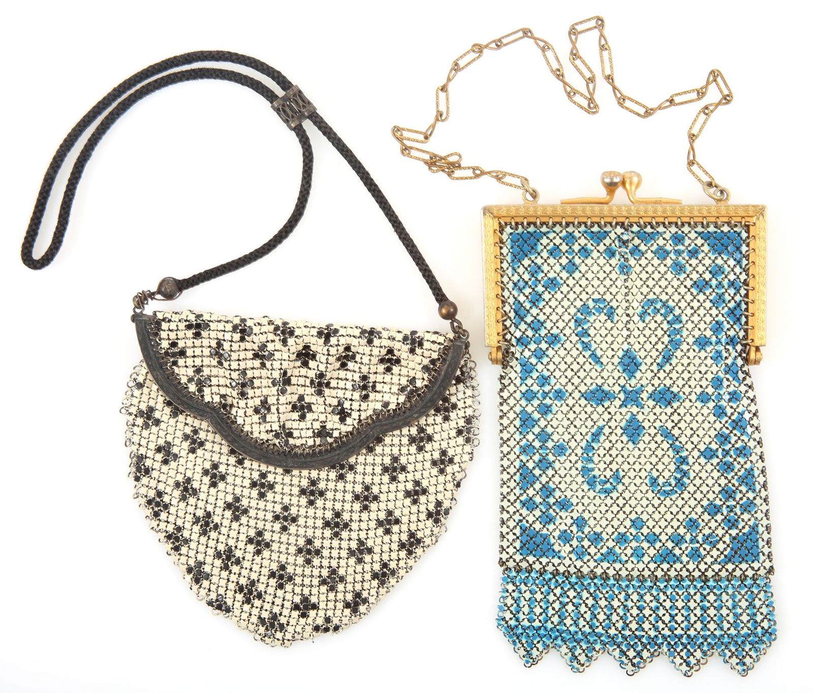 ENAMEL MESH PURSES - LOT OF 2 (1 of 5)