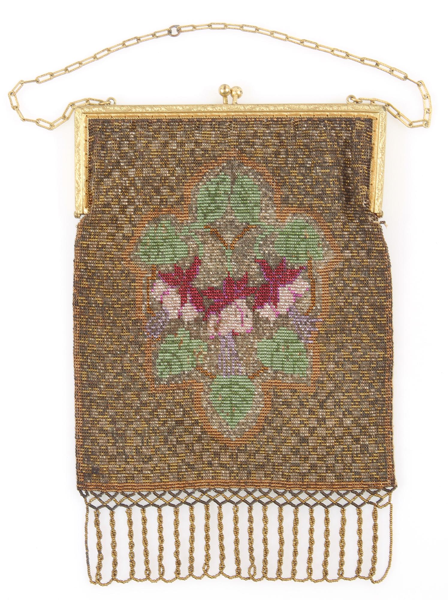 FRENCH STEEL BEADED PURSE (1 of 7)