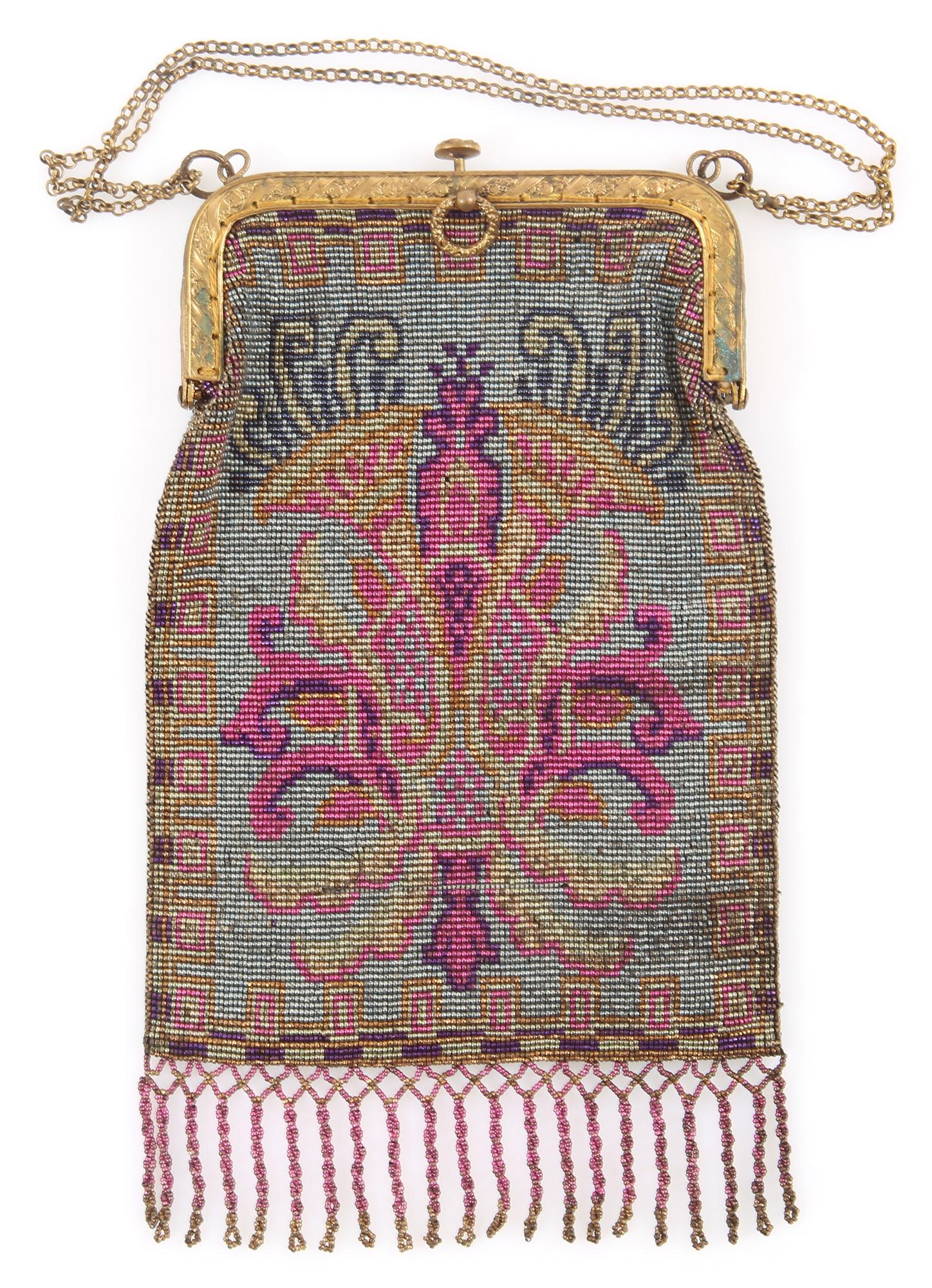 FRENCH STEEL BEADED PURSE (1 of 8)