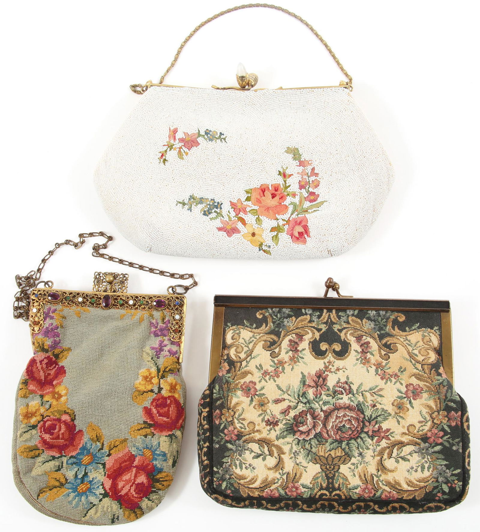 PURSES, MINAUDIERE POINT DE BEAUVAIS, NEEDLEPOINT, MORE (1 of 6)
