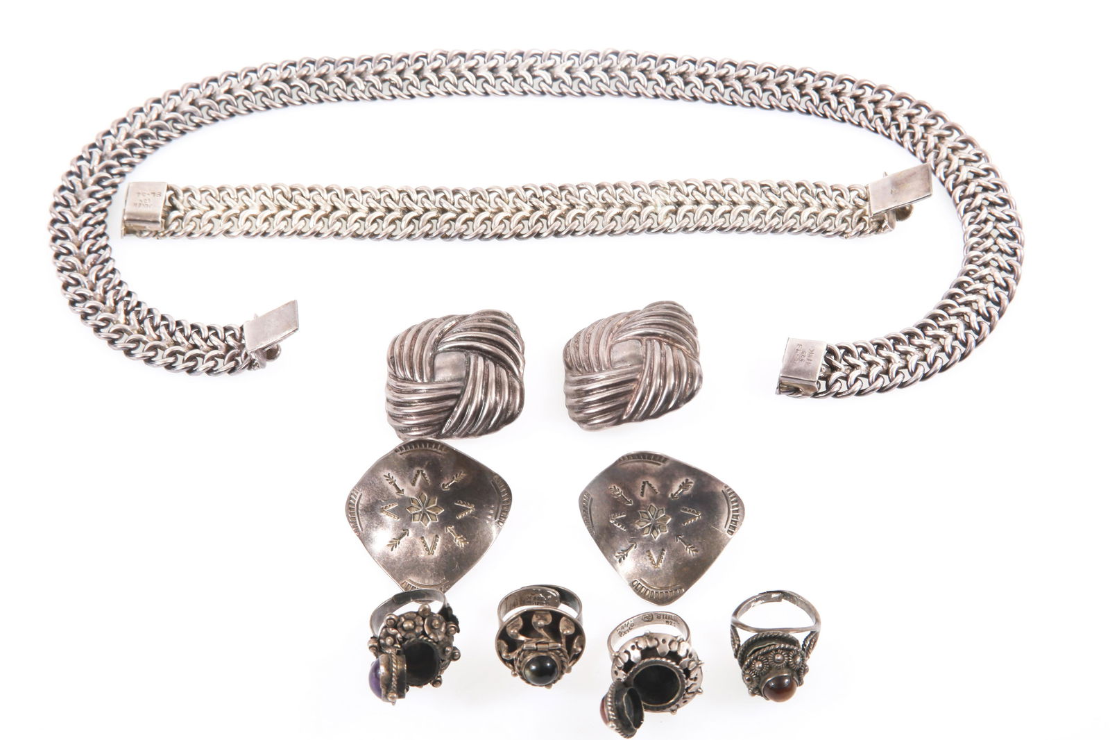 STERLING SILVER TAXCO JEWELRY (1 of 9)
