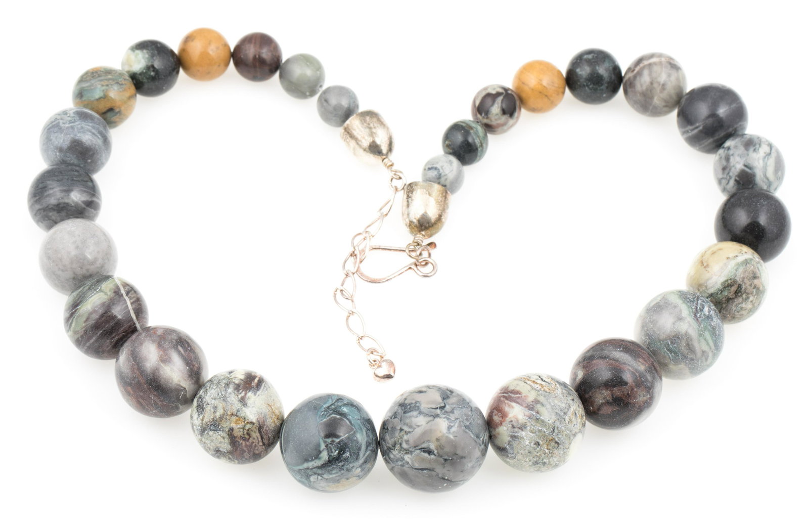 JAY KING DTR STERLING JASPER GRADUATED BEAD NECKLACE (1 of 5)