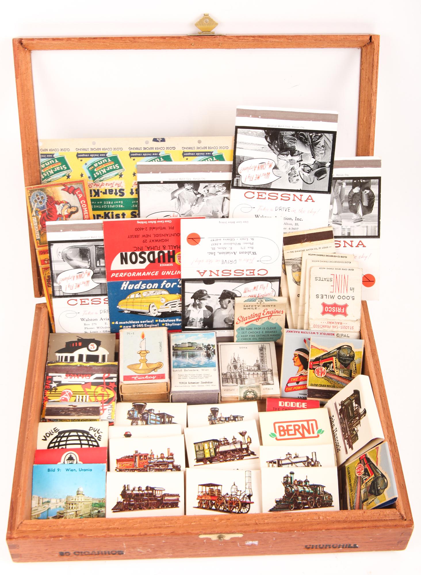 20TH C. RAILROAD, AVIATION & INTERNATIONAL MATCHBOOKS (1 of 5)