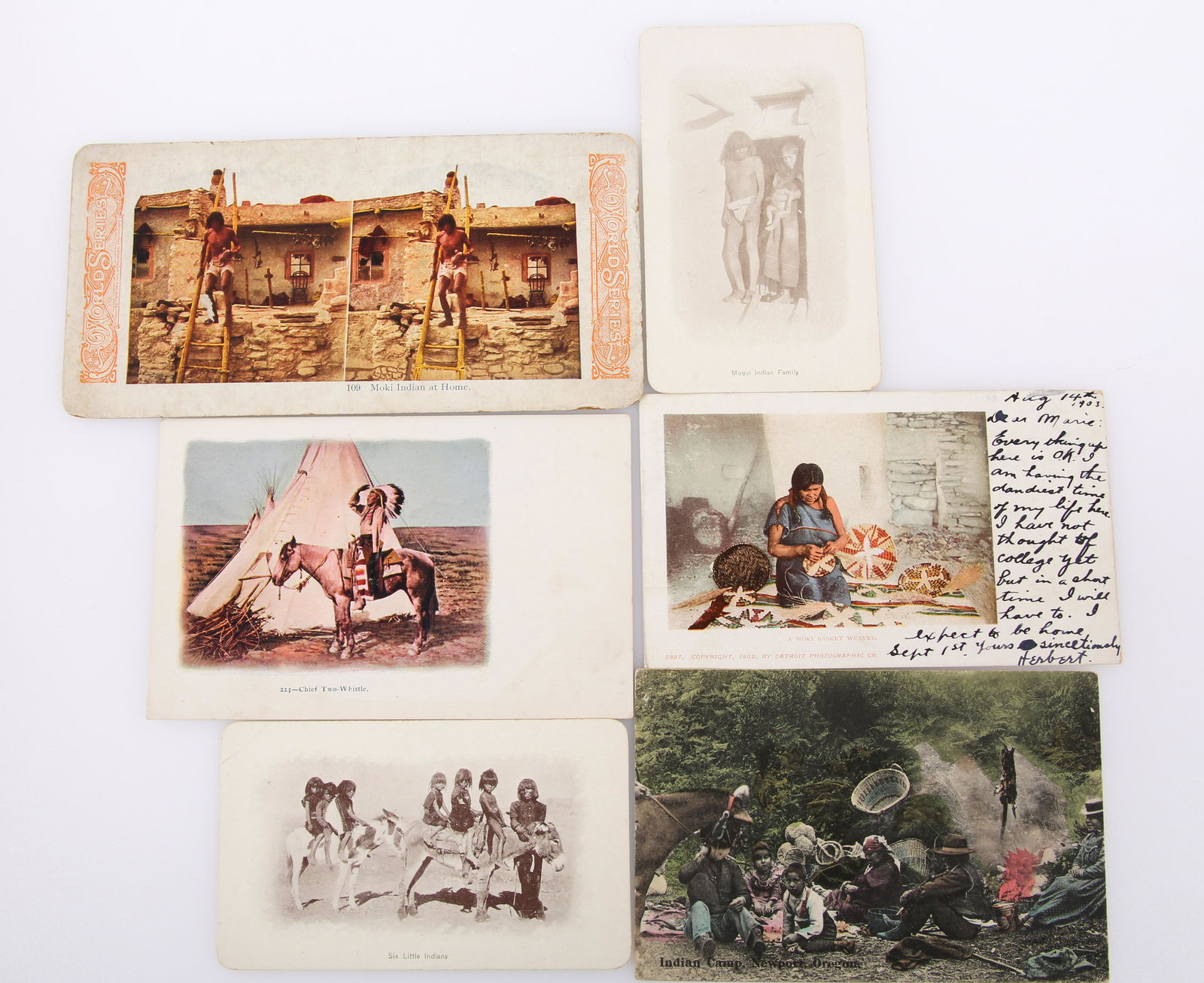 NATIVE AMERICAN LITHOS, POST CARDS, FLATCARD (1 of 8)