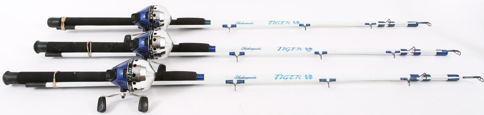 SHAKESPEARE TIGER FISHING RODS & REELS - LOT OF 3 (1 of 6)
