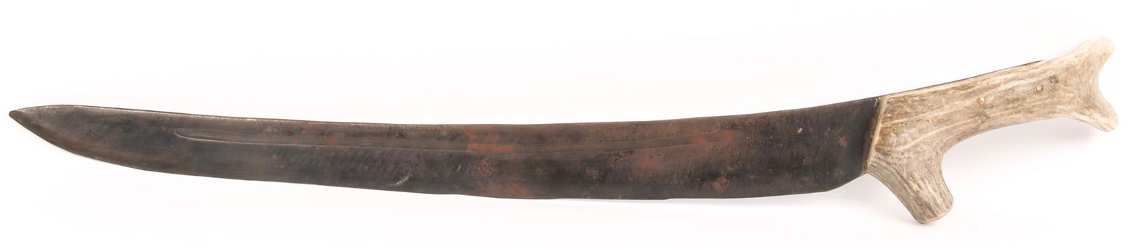 PRIMITIVE ANTLER HANDLE MACHETE SHORT SWORD (1 of 6)