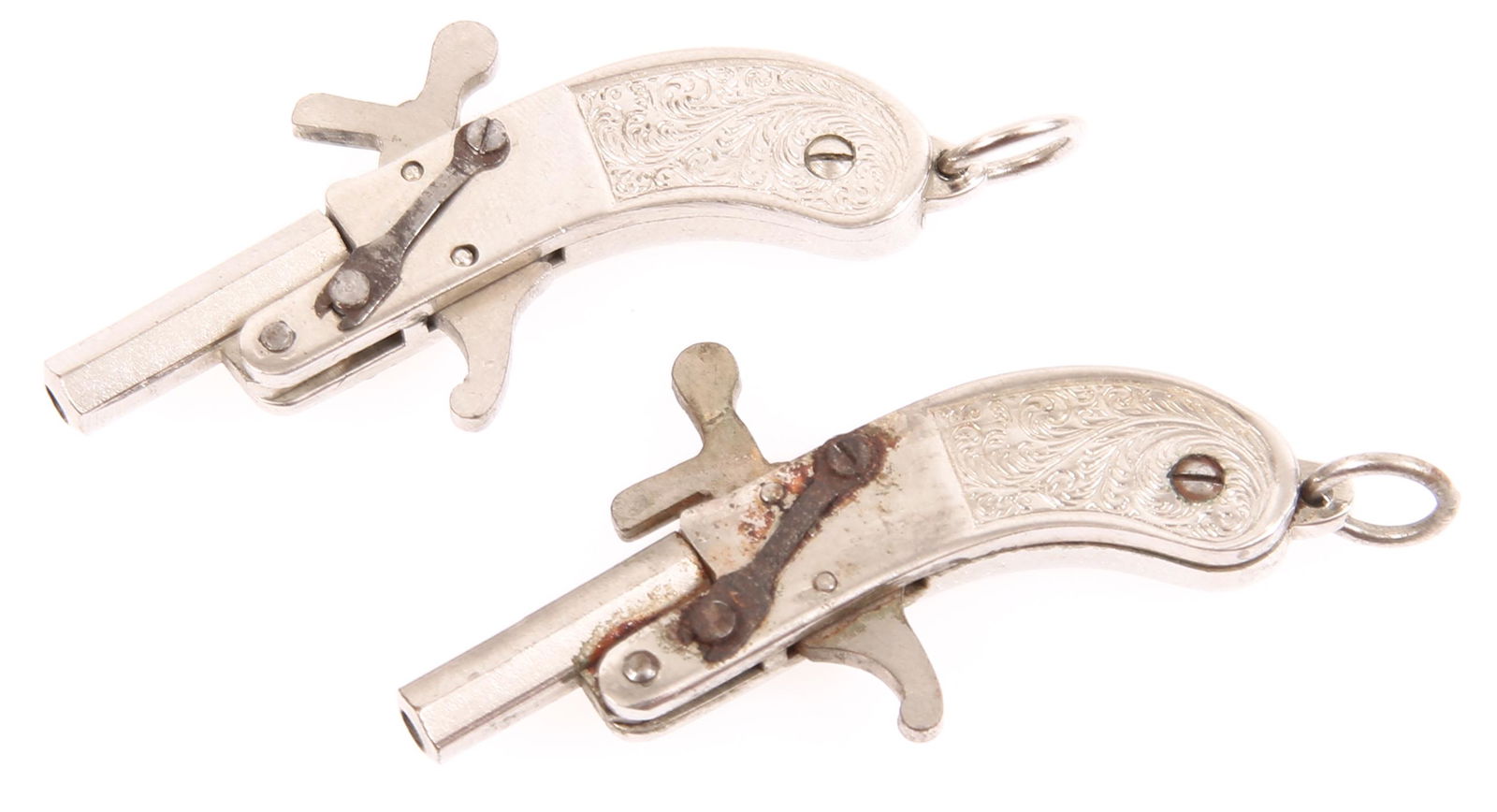 DUELING MINIATURE 2mm BERLOQUE PINFIRE PISTOLS LOT OF 2 (1 of 2)