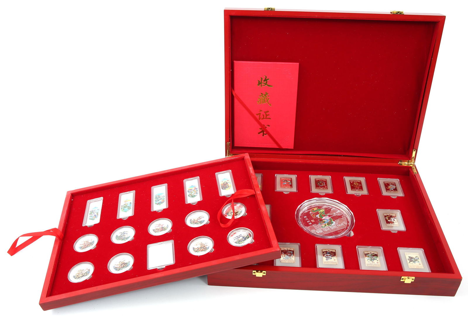 SHANGHAI MINT LUNAR NEW YEAR .999 SILVER & GOLD PROOF (1 of 14)