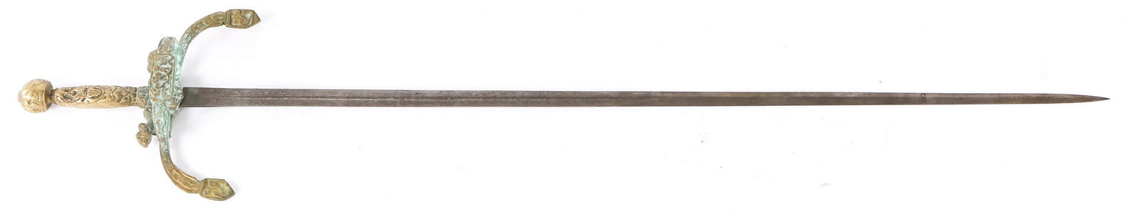 19th CENTURY REPLICA EUROPEAN MEDIEVAL SWORD (1 of 7)