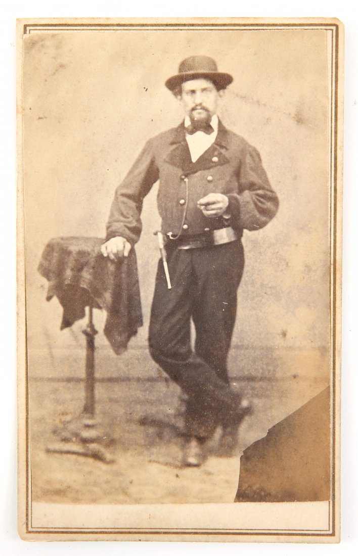 CIVIL WAR CONFEDERATE NAVAL OFFICER CDV CARTE DE VISITE (1 of 3)