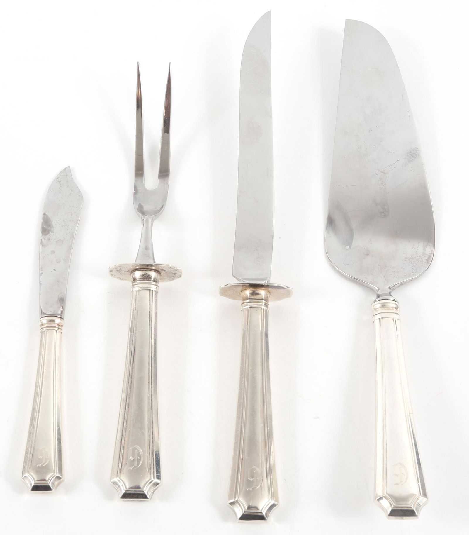 GORHAM FAIRFAX STERLING SILVER SERVING PIECES LOT OF 4 (1 of 10)