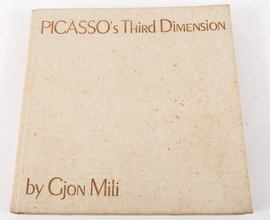 AUTHOR SIGNED PICASSO'S THIRD DIMENSION ART BOOK: AUTHOR SIGNED PICASSO'S THIRD DIMENSION ART BOOK Picasso's Third Dimension&nbsp;by&nbsp;Gjon Mili&nbsp;art book, author signed and personalized opposite title page, Published by Tritan Press, 1970. Ca