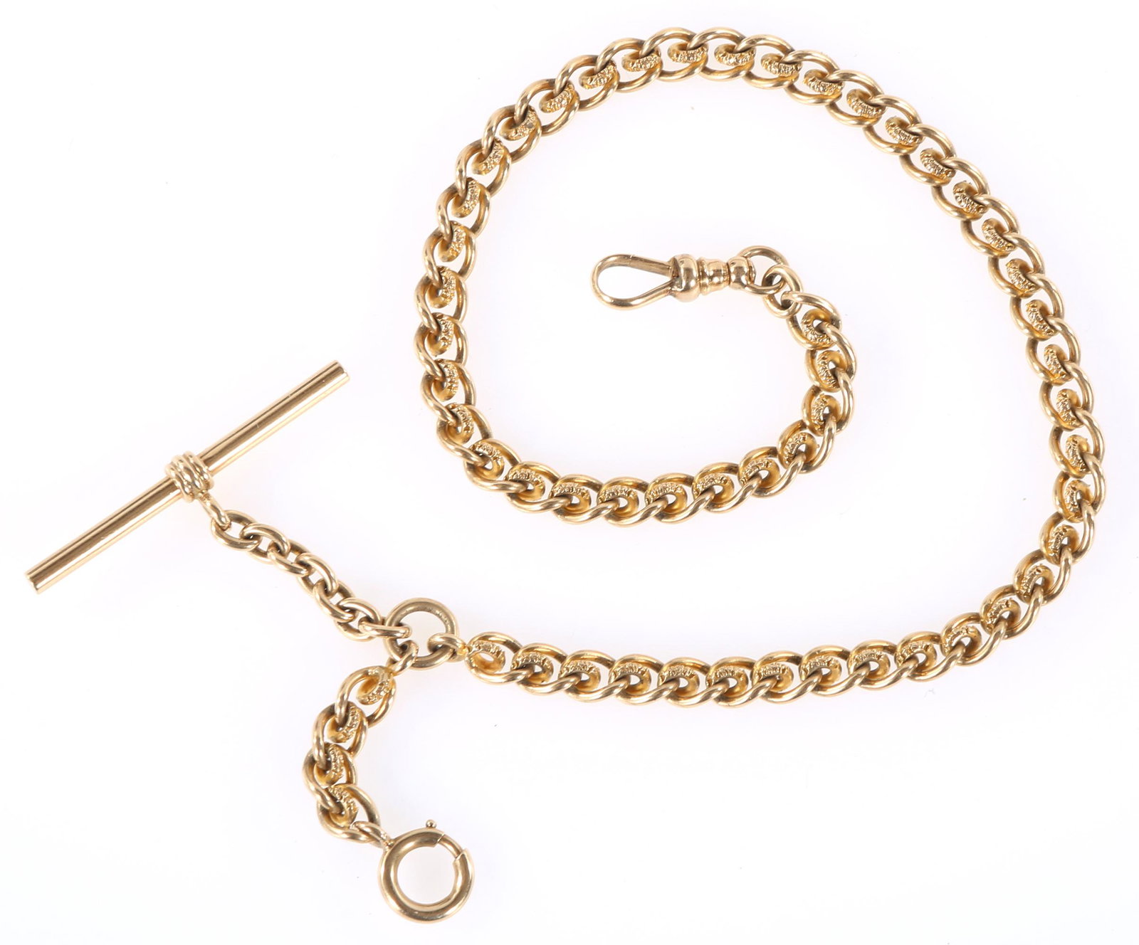 14K YELLOW GOLD WATCH FOB: 14K YELLOW GOLD WATCH FOB 14K yellow gold watch fob, 13" Weight: 37.3g