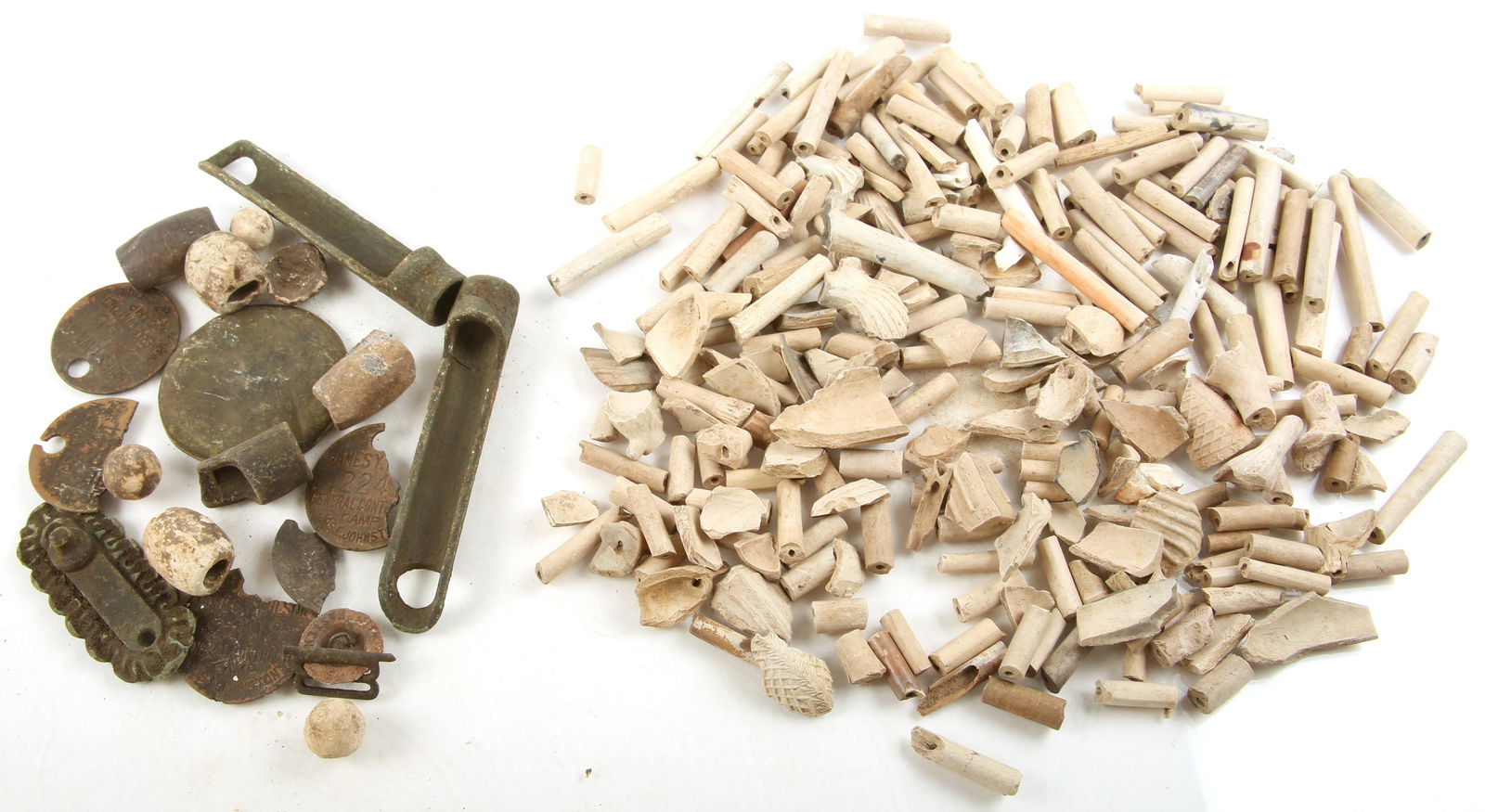 DUG POTTERY, MUSKET BALLS FLORIDA SEMINOLE WAR SITES (1 of 5)