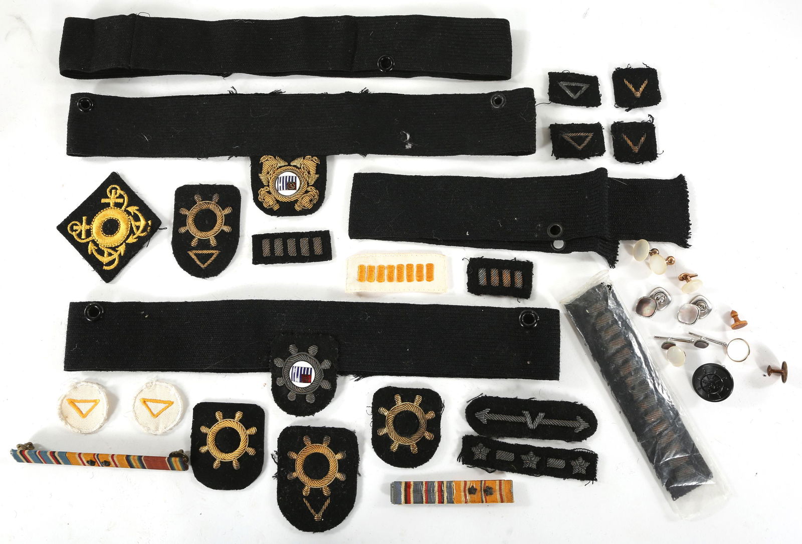 US NAVY MERCHANT MARINE HAT BANDS, INSIGNIA, & MORE (1 of 4)