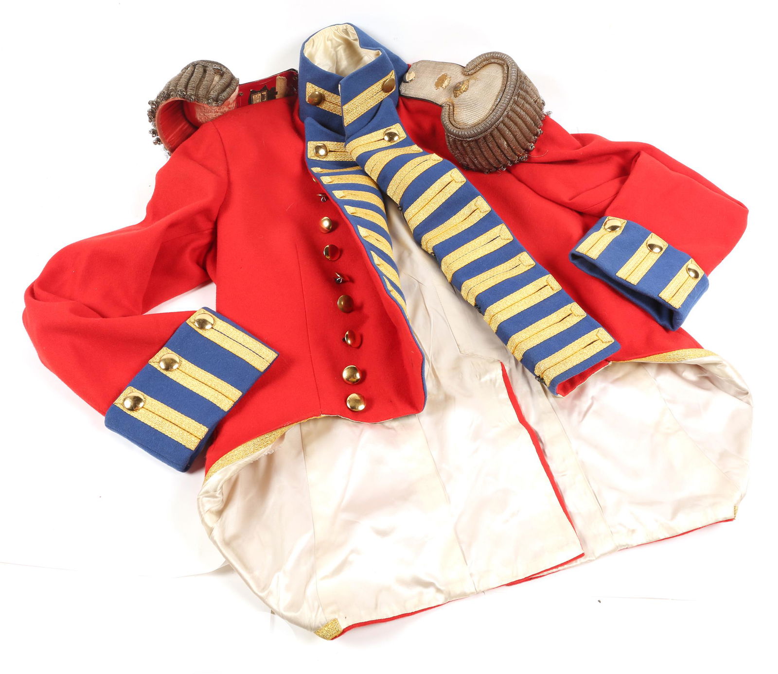 BRITISH ROYAL MILITARY UNIFORM JACKET WITH EPAULETTES (1 of 7)