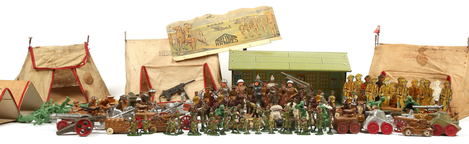 40+ CAST IRON, TIN, AND PLASTIC SOLDIERS & ACCESSORIES (1 of 10)