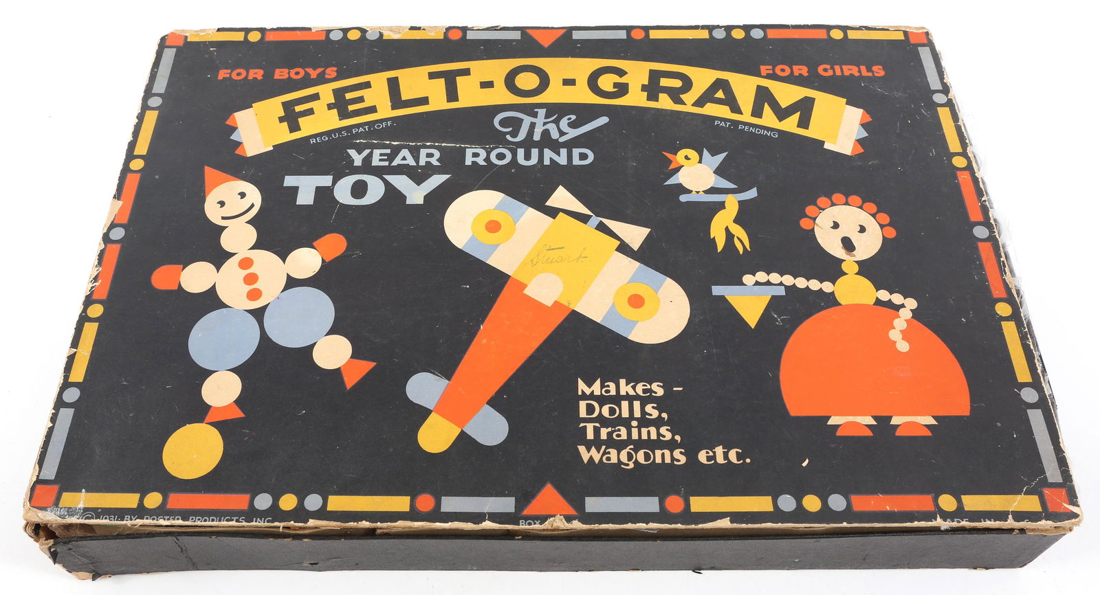 1930's FELT-O-GRAM CHILDREN'S PLAYSET (1 of 6)