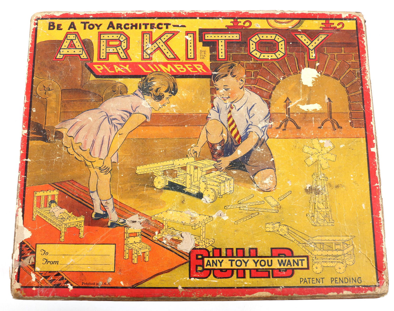 G.B. LEWIS CO. ARKITOY PLAYSET NO. 4 WITH BOX (1 of 5)