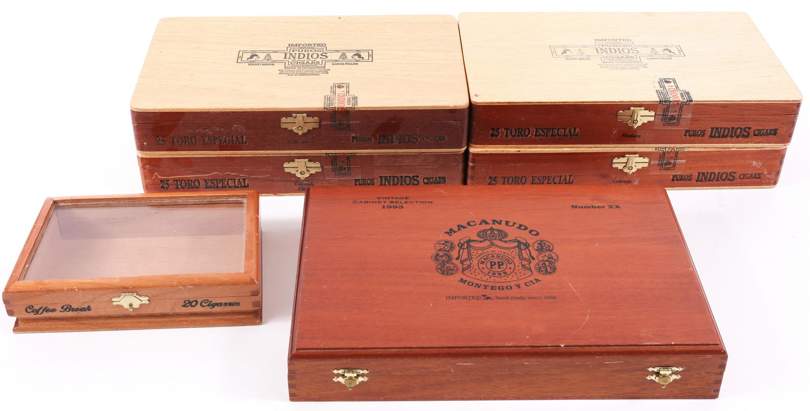WOODEN CIGAR BOXES - PUROS INDIOS, MACANUDO (1 of 7)