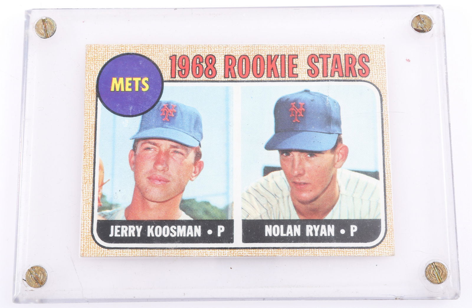 TOPPS 1968 JERRY KOOSMAN & NOLAN RYAN ROOKIE CARD (1 of 2)