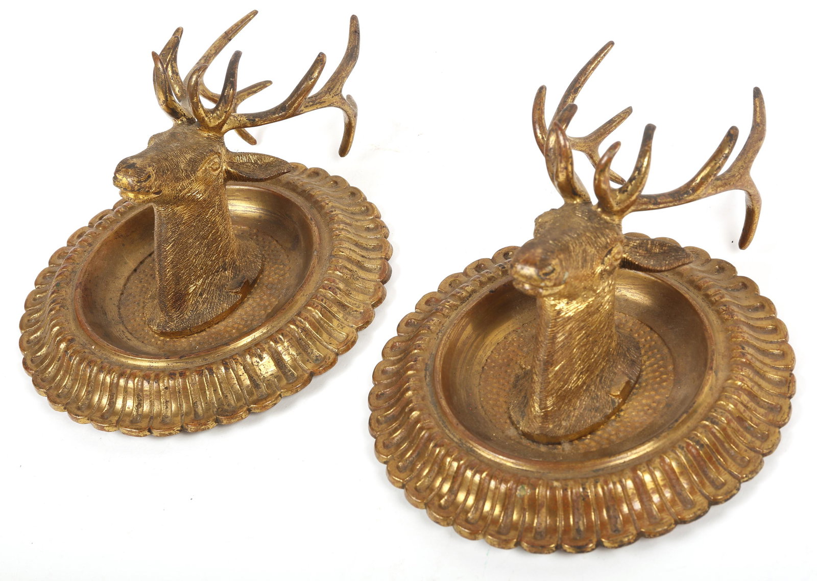 BRASS FIGURAL ELK WALL DECORATIONS (1 of 4)