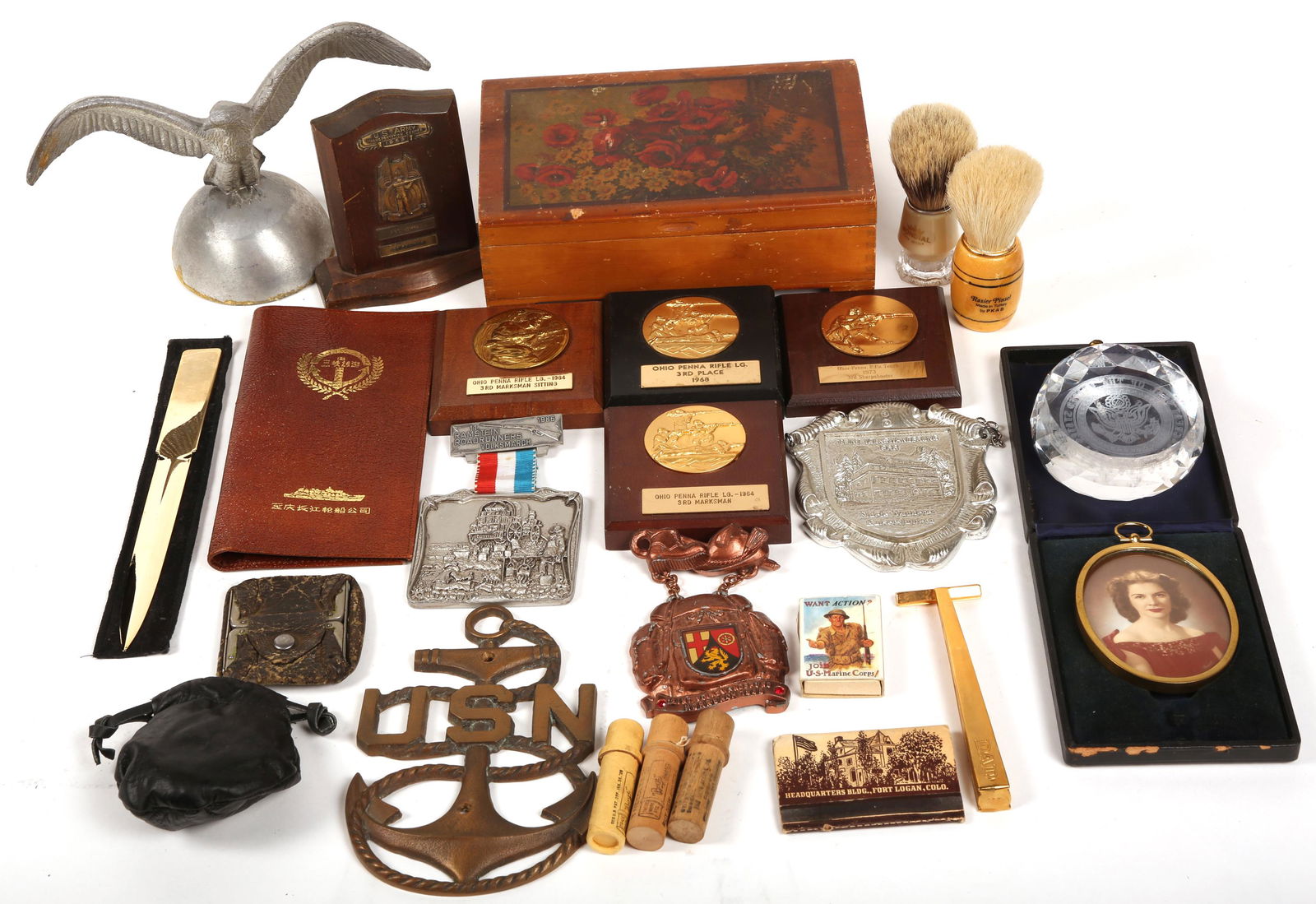 20TH CENTURY ESTATE DESK TOP ACCESSORIES LOT (1 of 8)