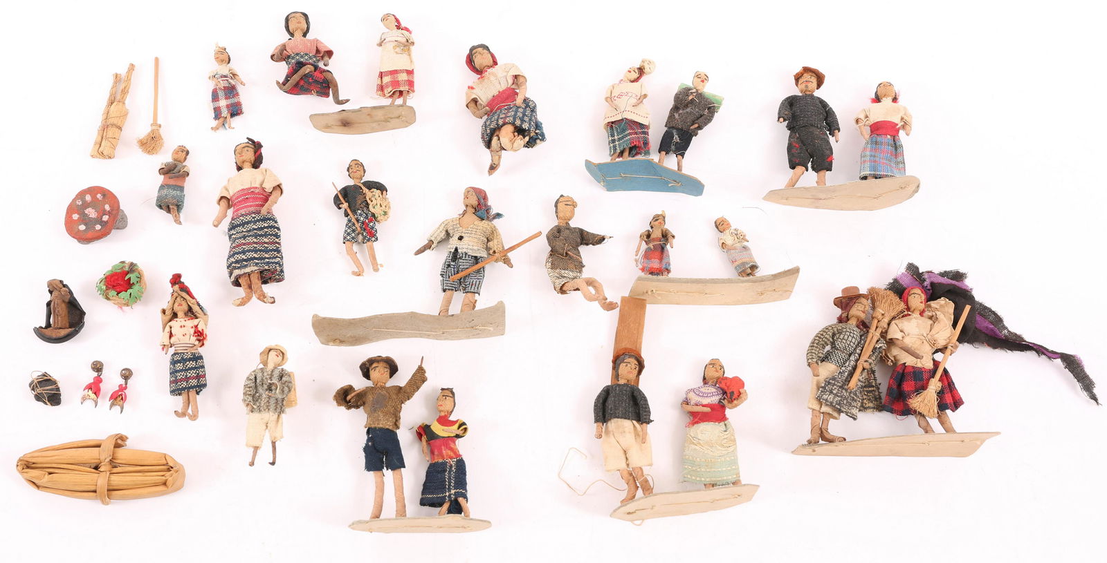 LATE 19TH C. PHILIPPINES HANDMADE MINIATURE DOLLS (1 of 7)