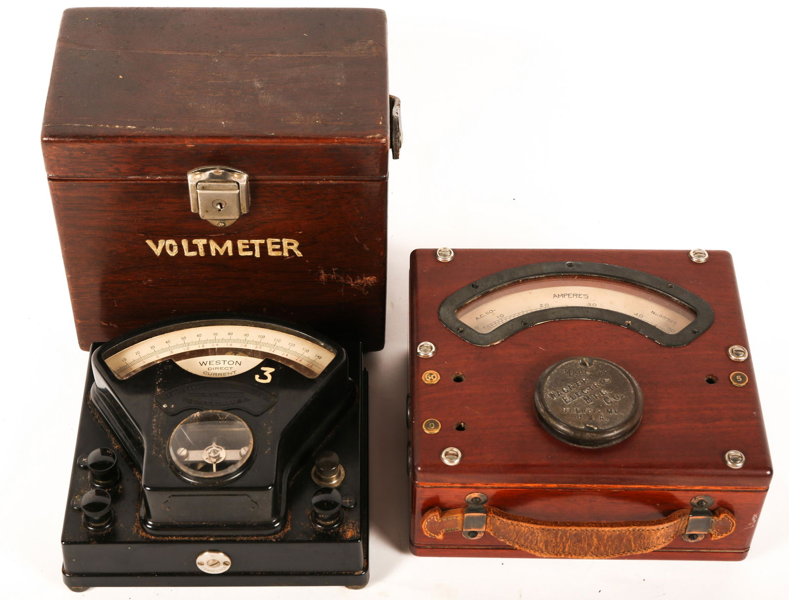 WAGNER AMMETER & WESTON D.C. VOLTMETER (1 of 5)