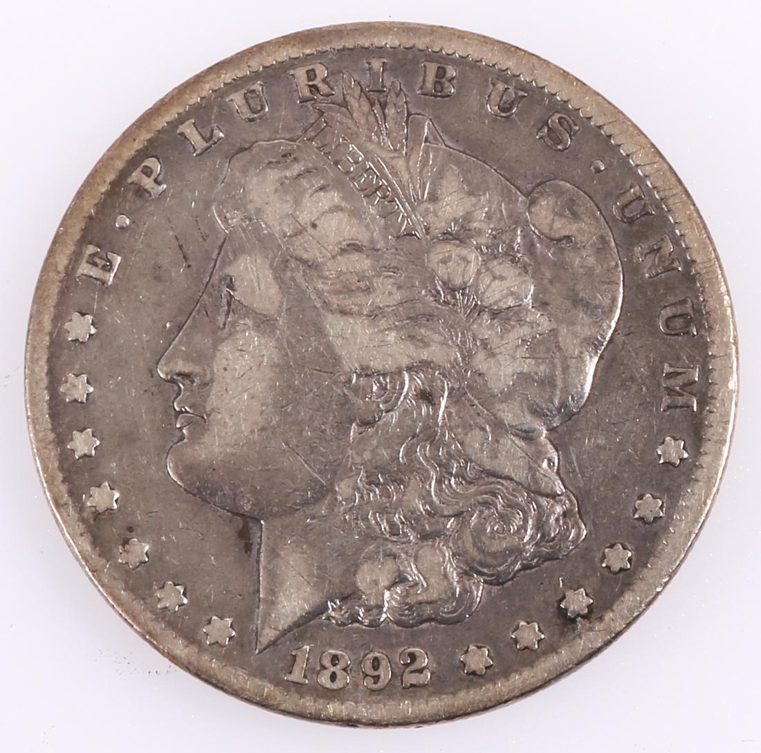 1892 CC MORGAN SILVER DOLLAR KEY DATE (1 of 2)