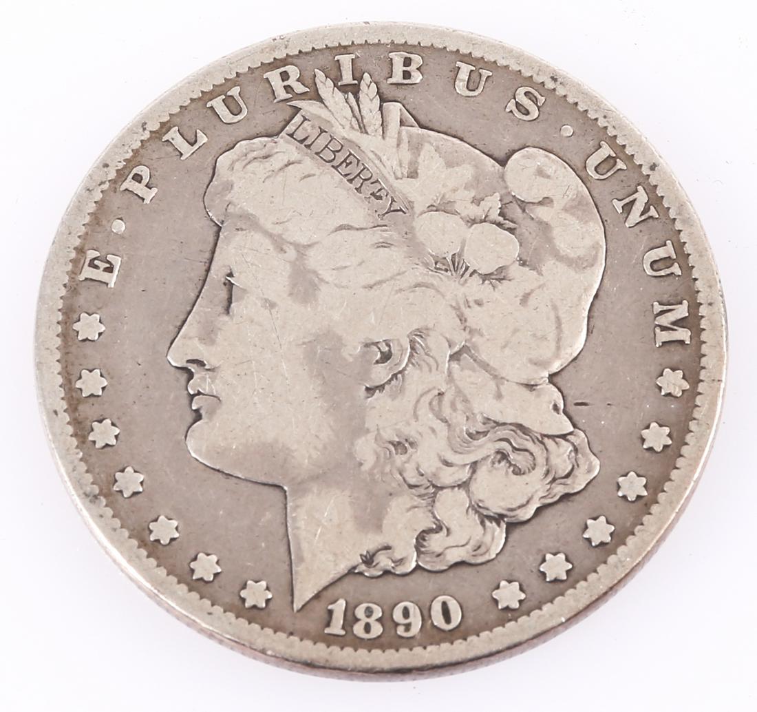 1890 CARSON CITY MORGAN SILVER ONE DOLLAR COIN (1 of 2)