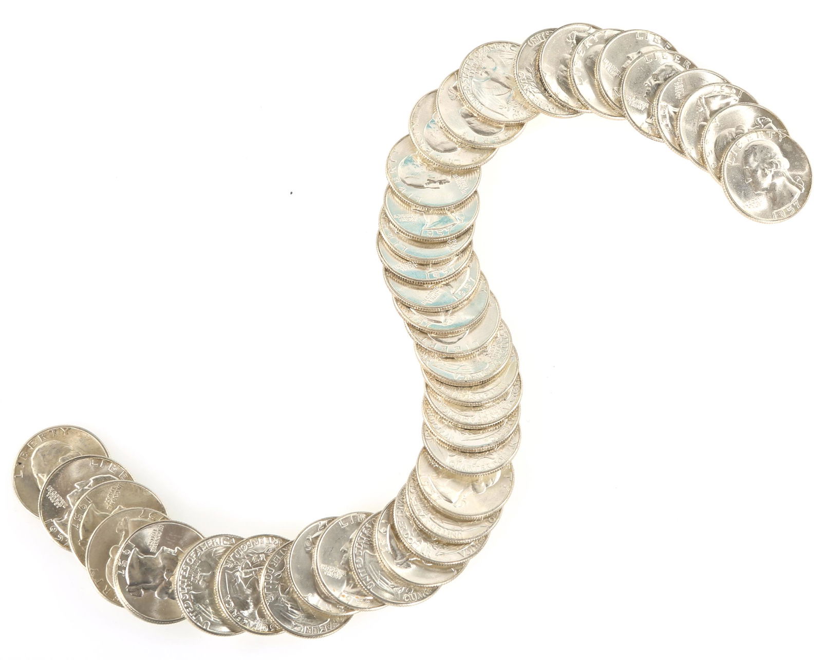 UNCIRCULATED US 90% SILVER QUARTERS - $10 FACE VALUE (1 of 3)