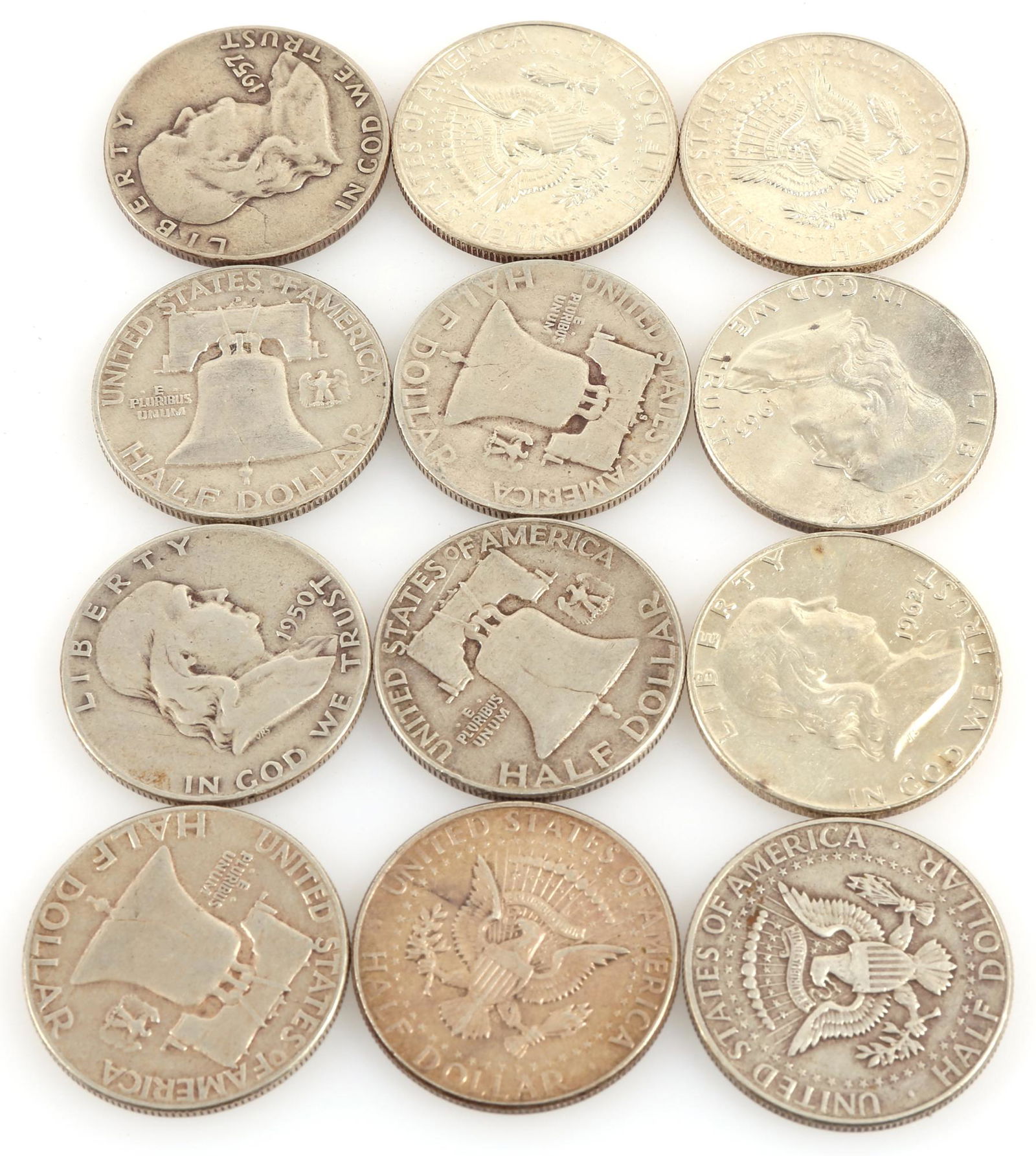 U.S. 90% SILVER HALF DOLLARS - $6 FACE VALUE (1 of 1)