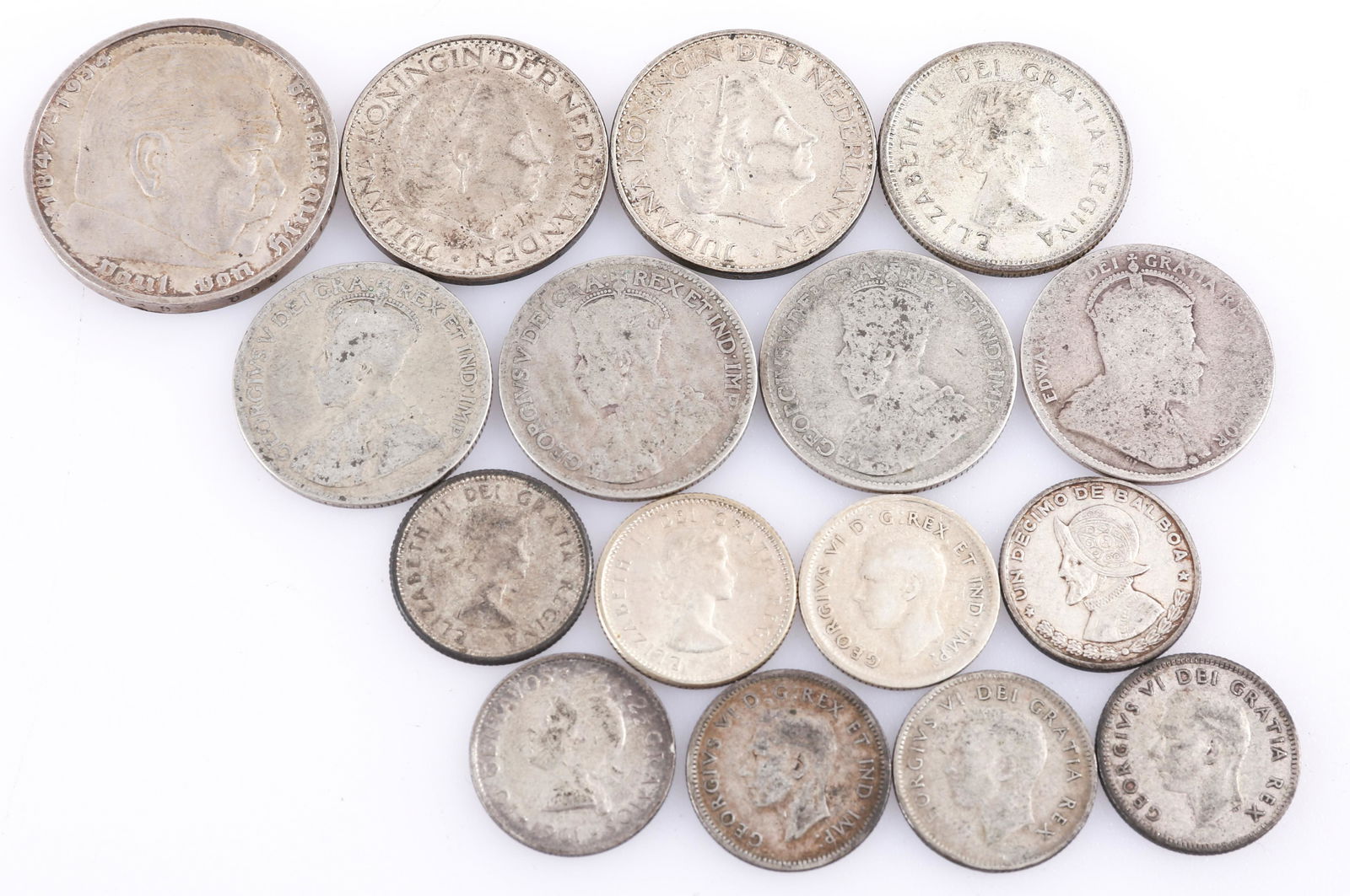 WORLD SILVER COINAGE - MIXED PURITY (1 of 2)