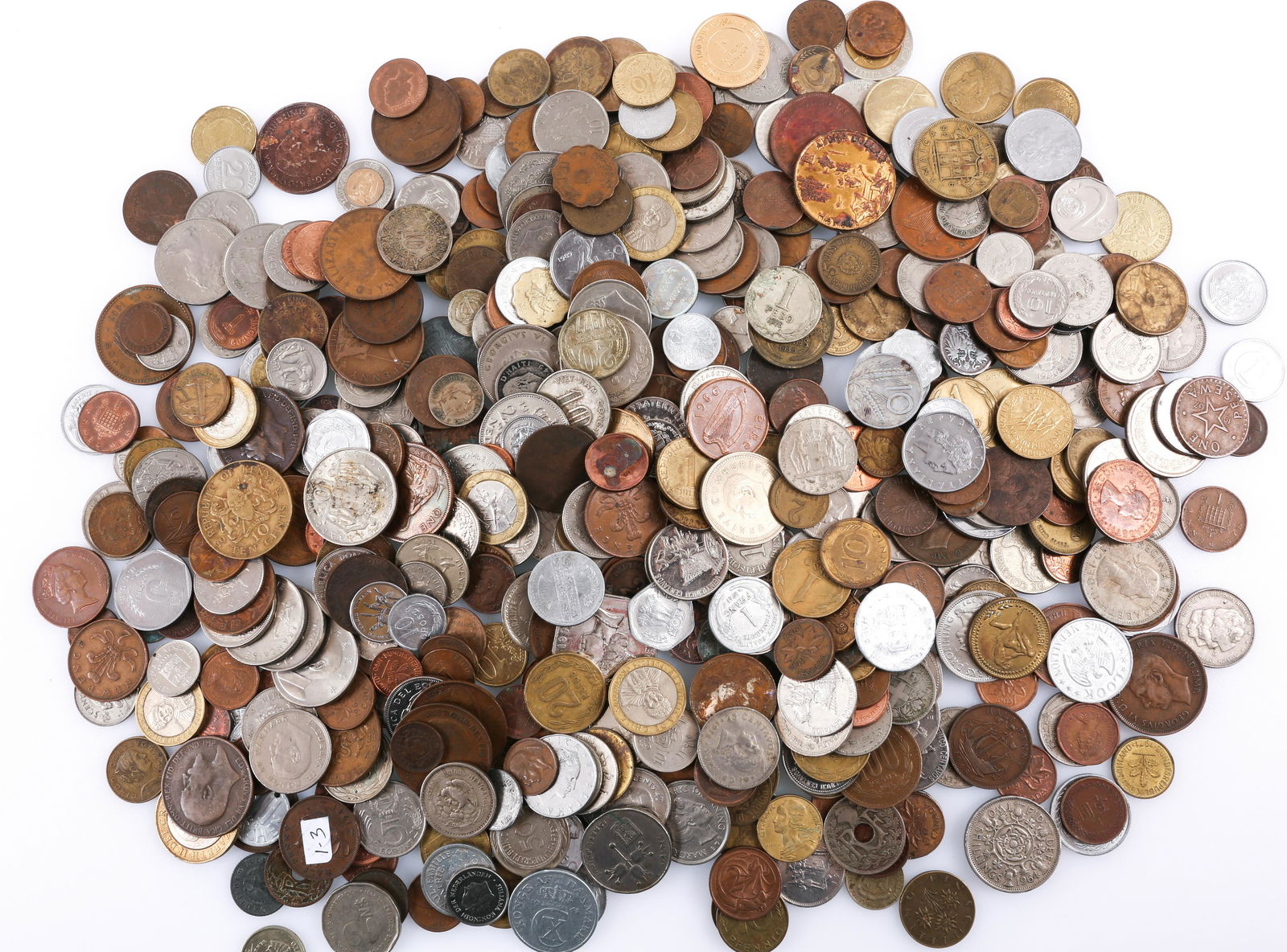 BONANZA MIXED WORLD COINS - 5 LBS (1 of 8)