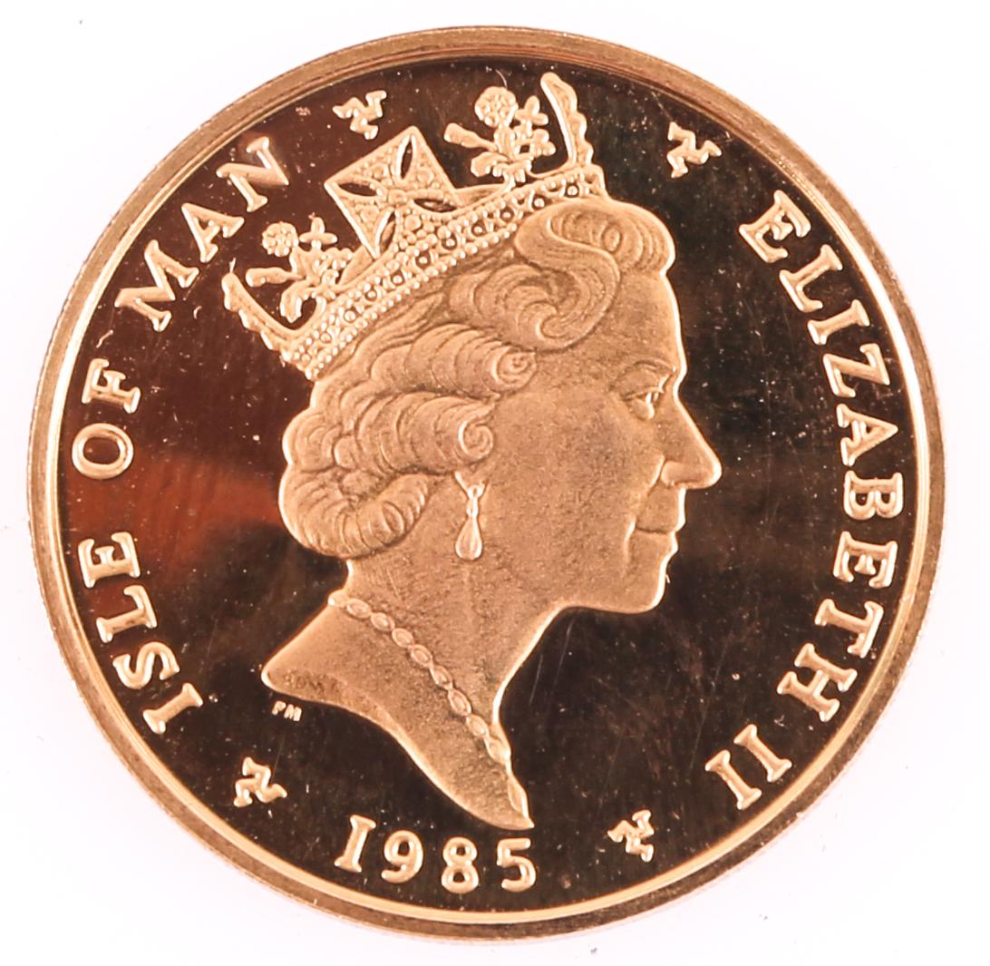 1985 ISLE OF MAN .999 FINE GOLD HALF OUNCE ANGEL COIN (1 of 2)