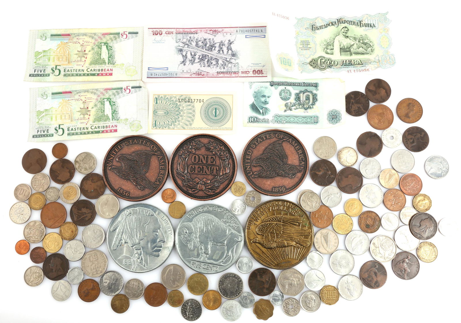 WORLD COIN & CURRENCY - 4.6 LBS (1 of 10)